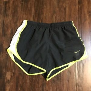 Gray Nike running shorts